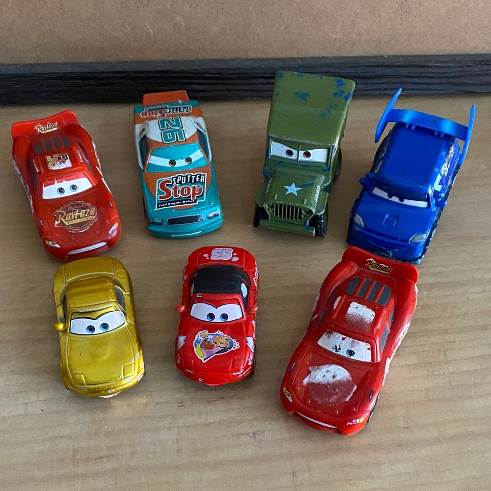 Cars movie cars set of 7